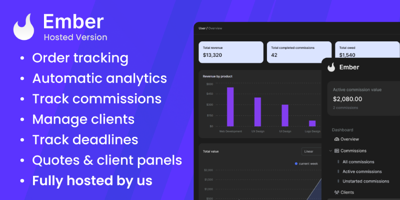Ember - The Complete Freelancer Panel (Hosted version)